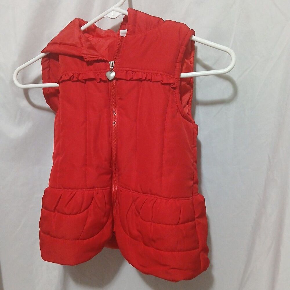 Kids Headquarters Red Puffer Vest size 6x